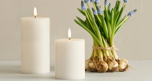 Uyuni Ivory Smooth Pillar Candle