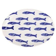 viva by VIETRI Santorini Fish Small Oval Platter