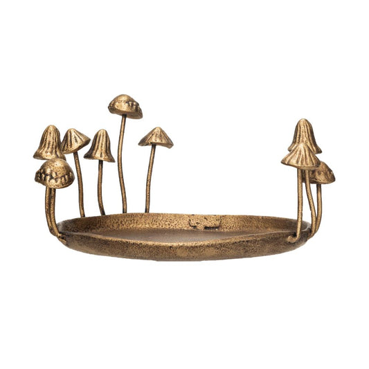 Decorative Tray with Mushrooms