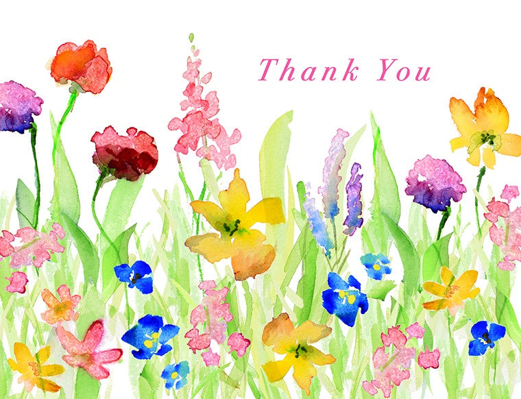 Wildflowers Boxed Thank You Cards