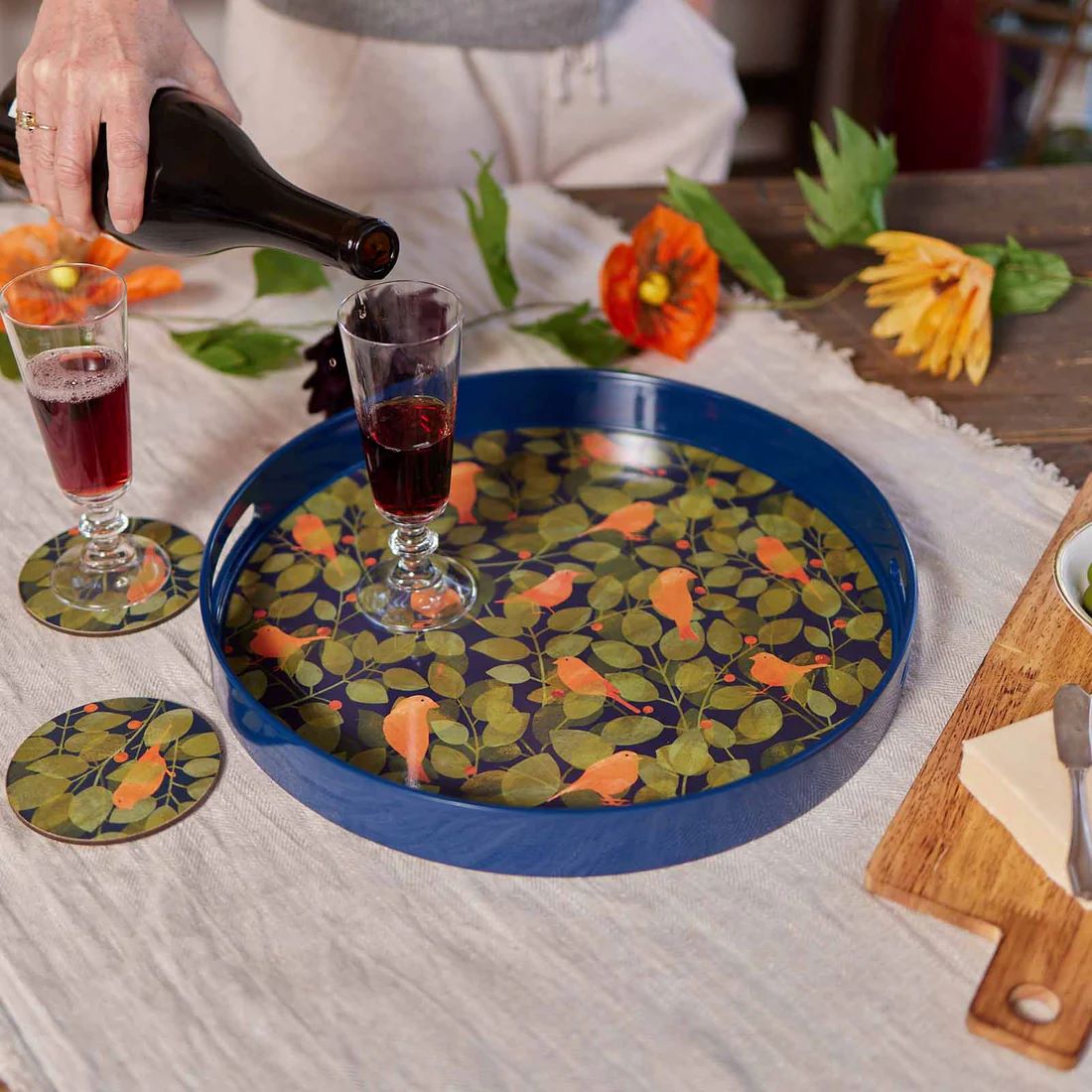 Finches Round Tray - Image 3