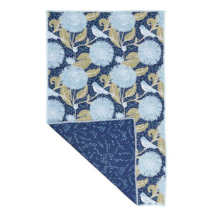 Chrysanthemum Bird Eco Kitchen Tea Towel
