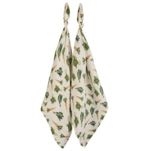 Milkbarn Fresh Veggies Organic Cotton Burp Cloth Set