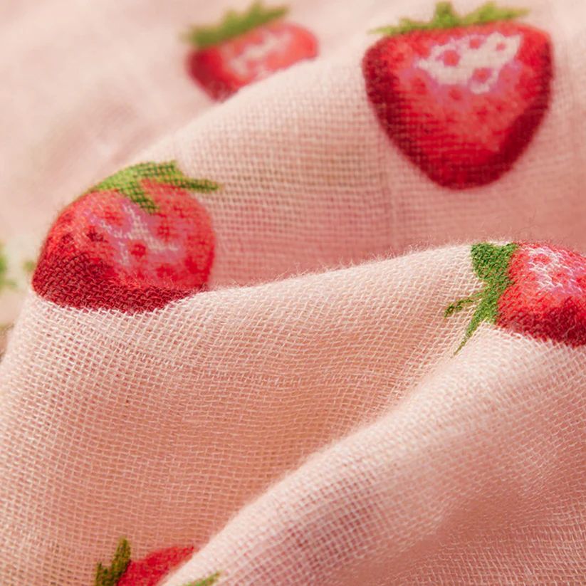 Strawberry Bamboo Mini Lovey - Image 3