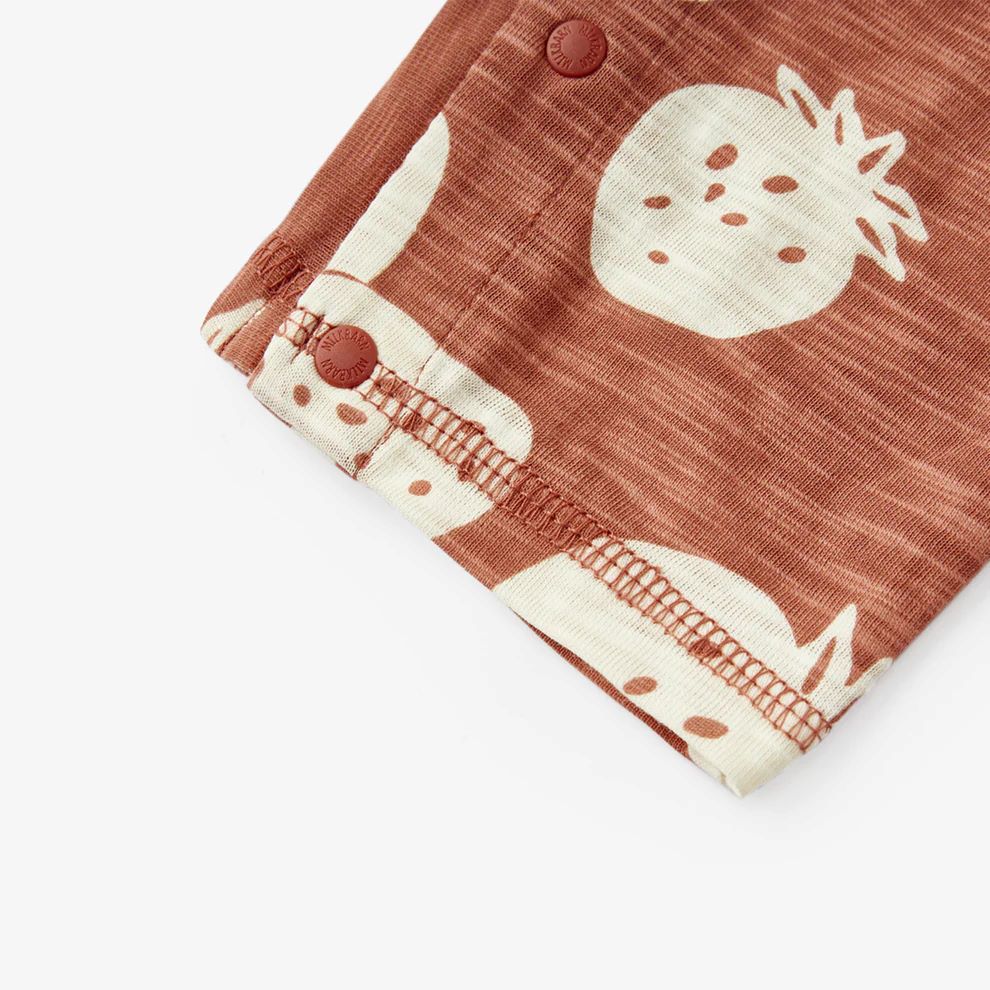 Milkbarn Strawberry Silhouette Slub Cotton Sleeveless Jumper - Image 6