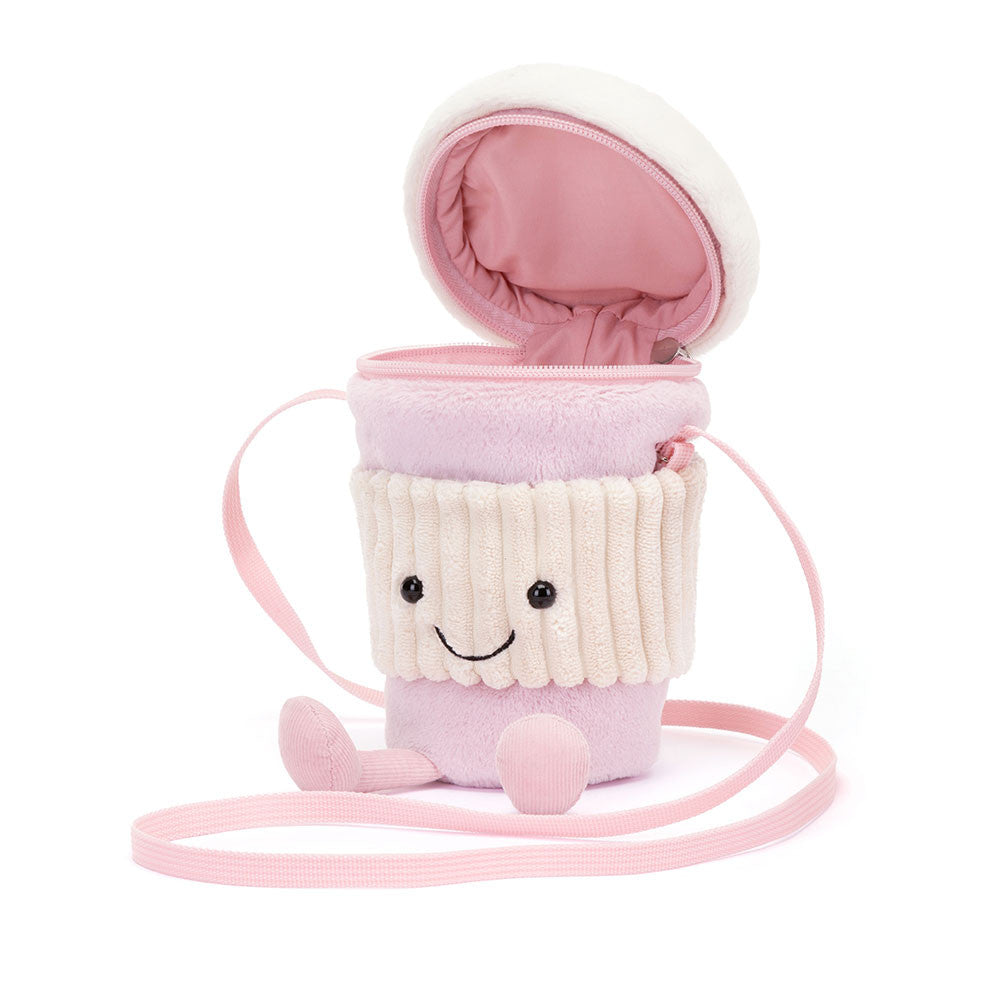 Jellycat Amuseables Coffee-To-Go Pink Bag - Image 3