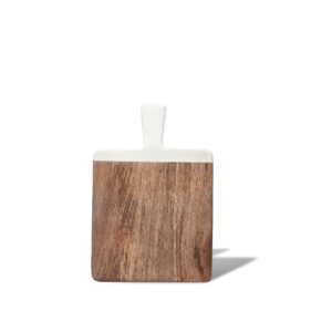 Montes Doggett Acacia Cutting Board with White Handle