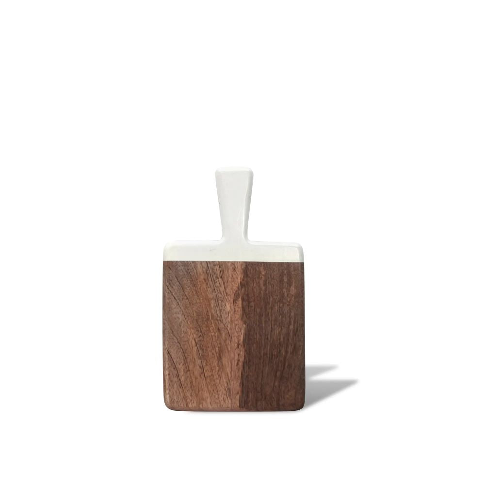 Montes Doggett Acacia Cutting Board with White Handle - Image 2