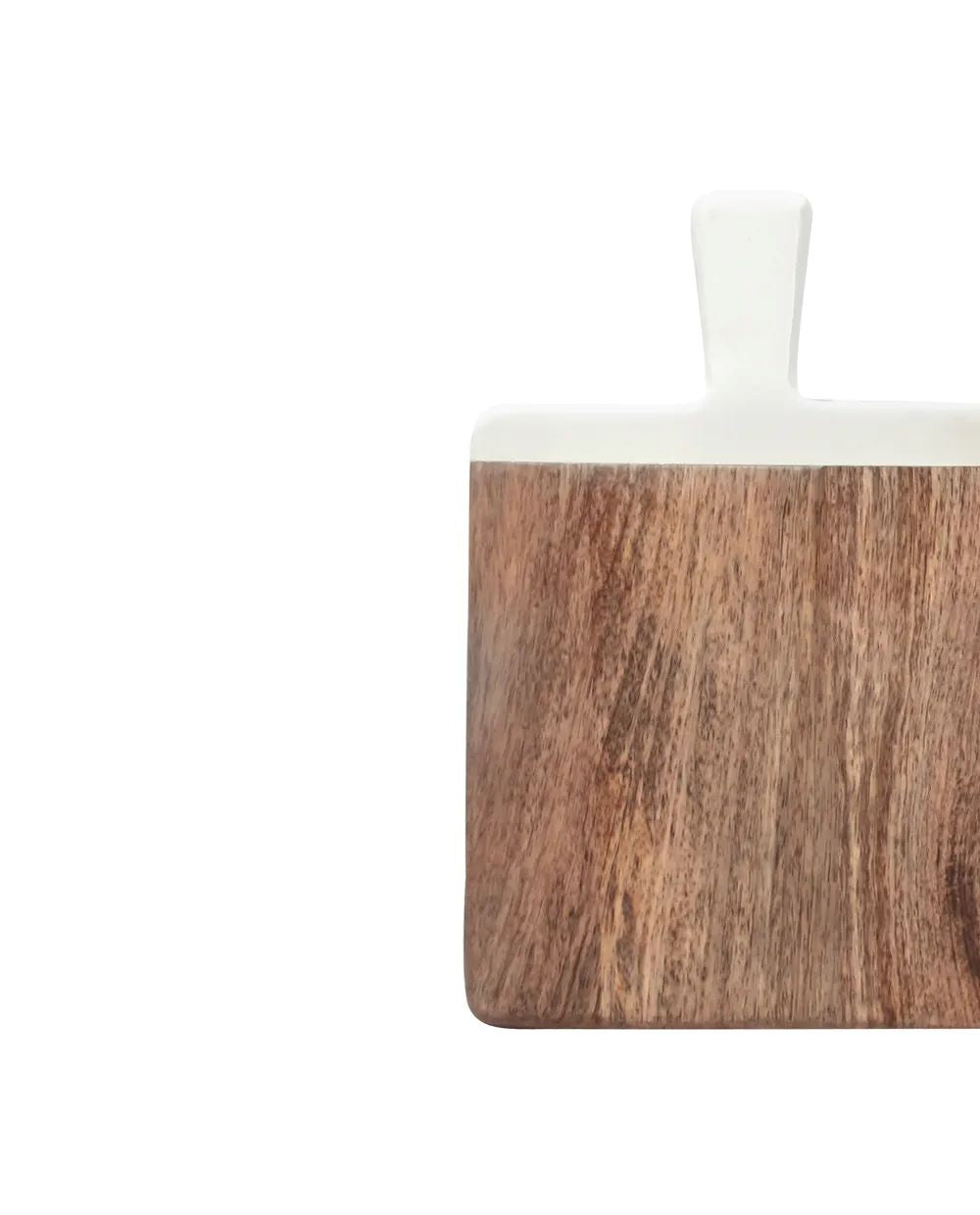 Montes Doggett Acacia Cutting Board with White Handle - Image 3