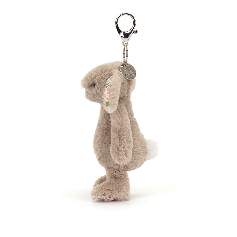 Jellycat Blossom Beige Bunny 'Petal' Bag Charm - Image 2