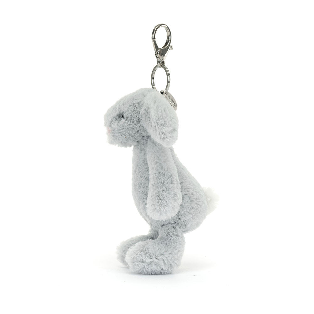Jellycat Bashful Silver Bunny Bag Charm - Image 2