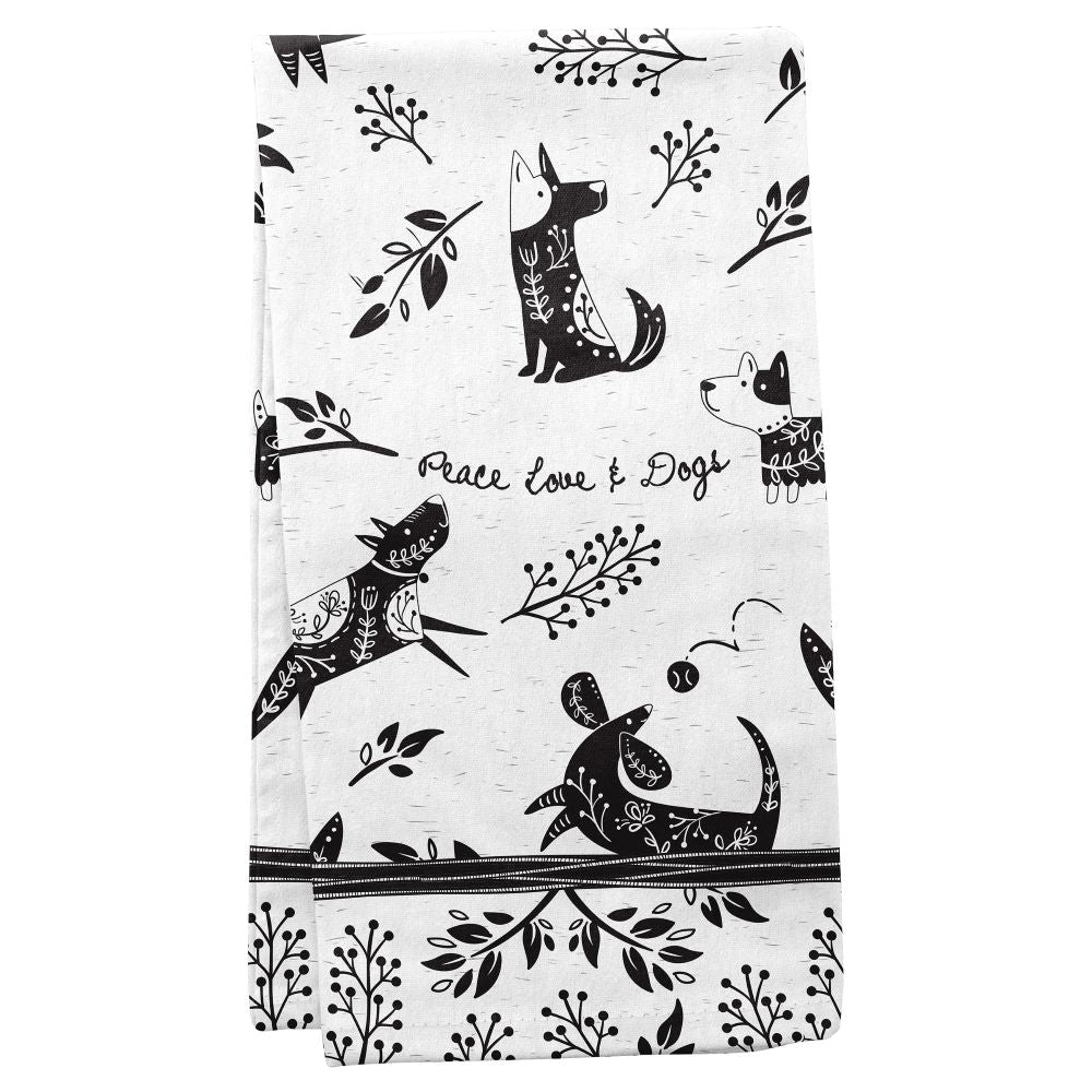 Black & White Boho Tea Towel - Image 3