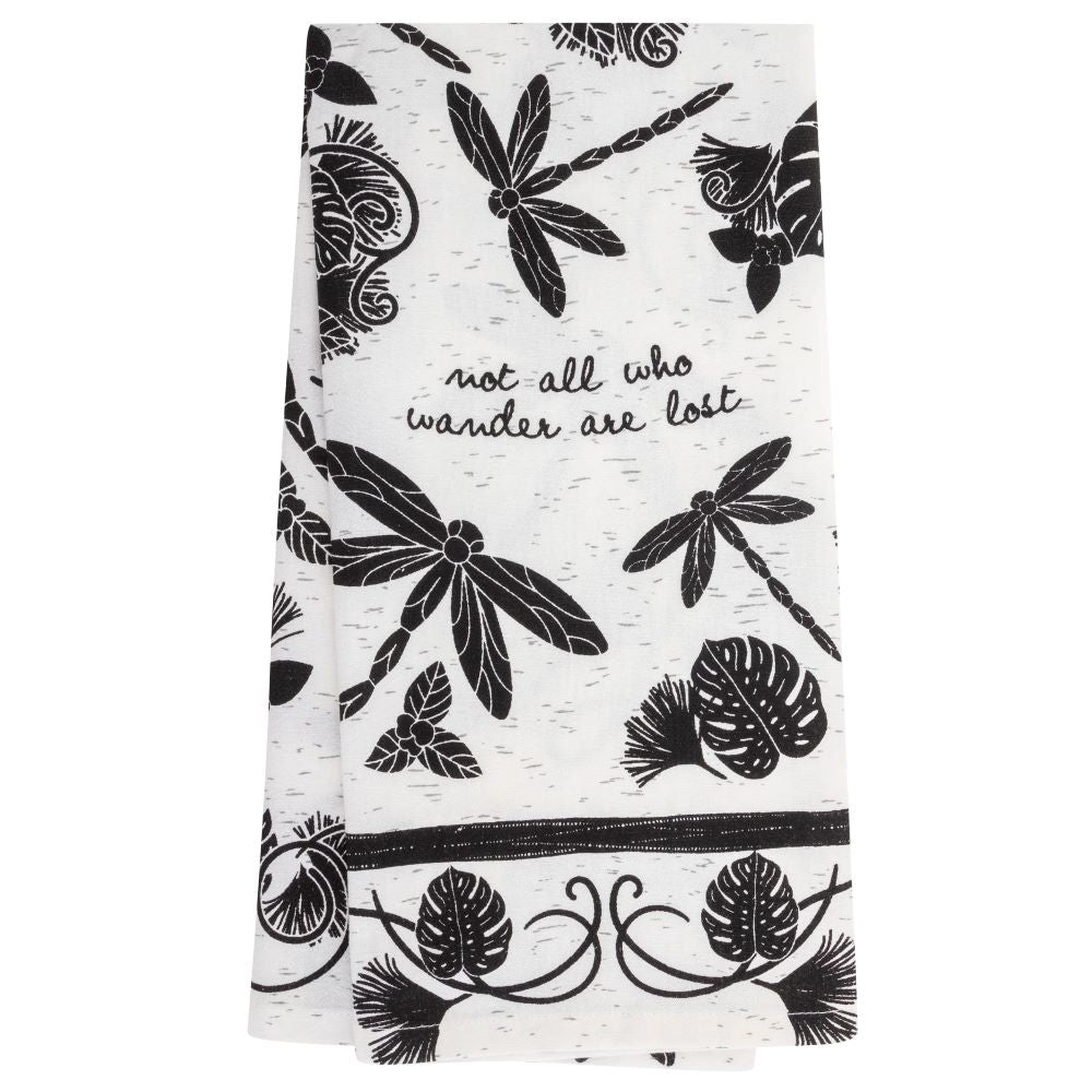 Black & White Boho Tea Towel - Image 5