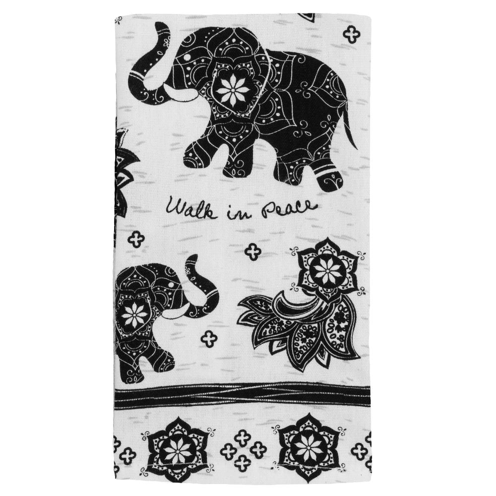 Black & White Boho Tea Towel - Image 9