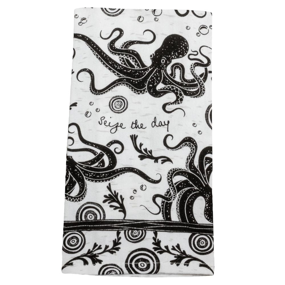 Black & White Boho Tea Towel - Image 10