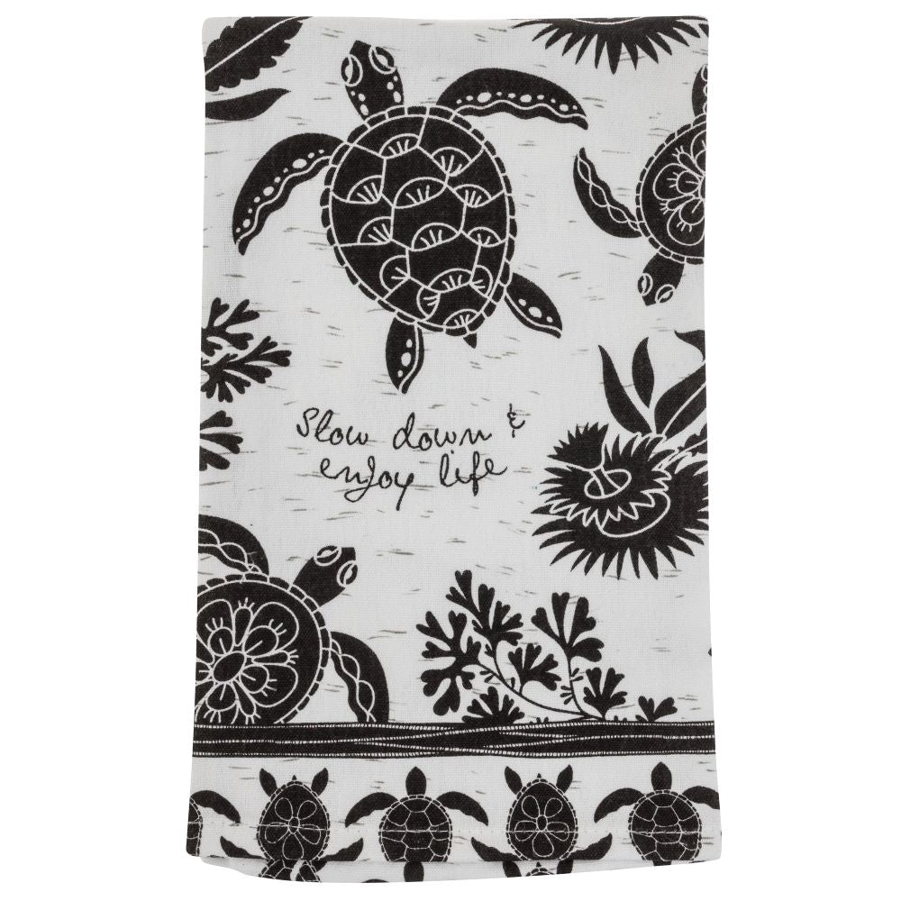 Black & White Boho Tea Towel - Image 4