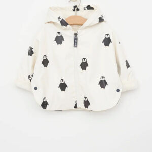Batela Penguin Anchor Buttons Raincoat