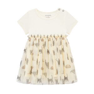 Milkbarn Cat Cotton Stretch Ballet Dress