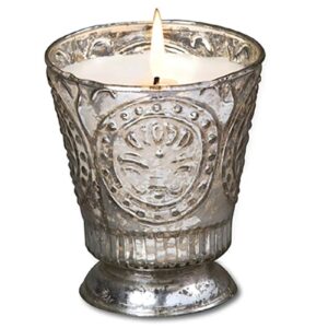 Tobacco Bark Fleur de Lys Candle