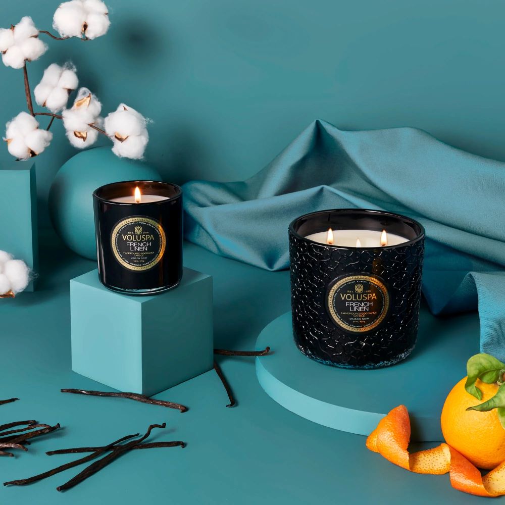 Voluspa French Linen Luxe Candle - Image 4