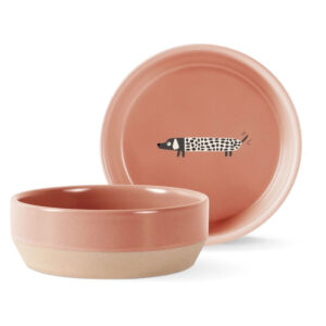 George the Dog Medium Stoneware Pet Bowl