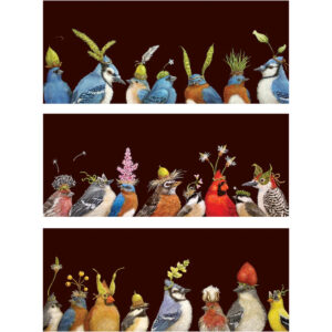 Backyard Party Set of 6 Blank Flat Notes