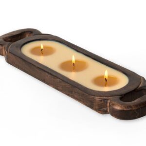 Red Currant Small Wood Candle Tray