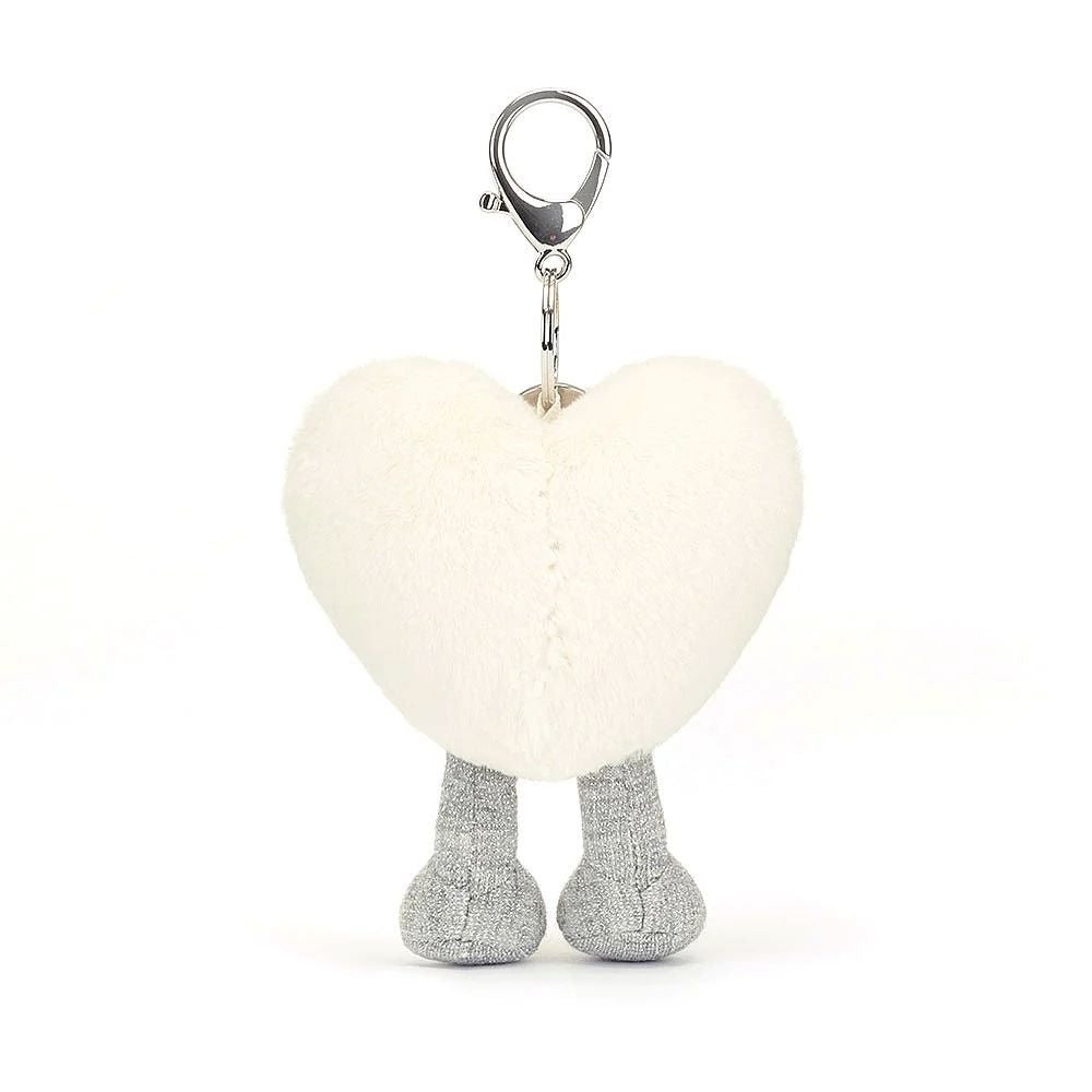 Jellycat Amuseable Cream Heart Bag Charm - Image 2