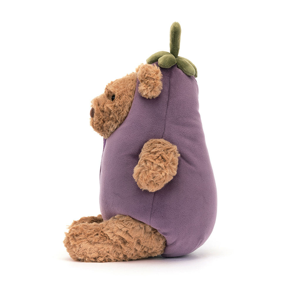 Jellycat Bartholomew Bear Eggplant - Image 2