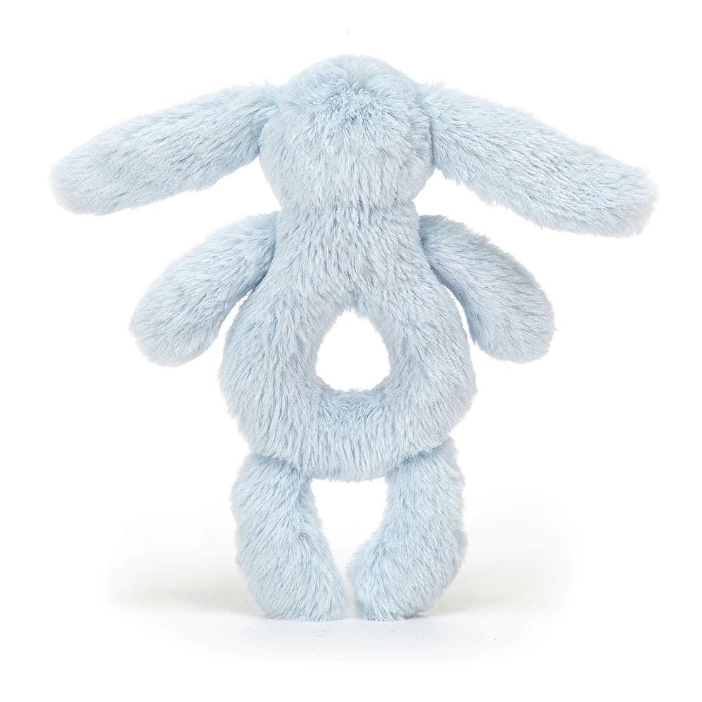 Jellycat Bashful Blue Bunny Ring Rattle - Image 2