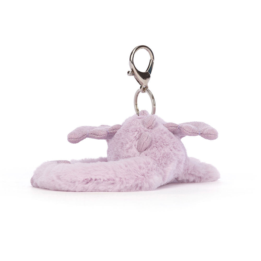 Jellycat Lavender Dragon Bag Charm - Image 3