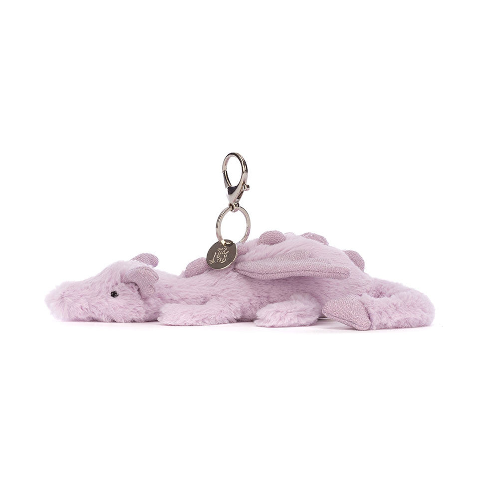 Jellycat Lavender Dragon Bag Charm - Image 2