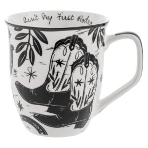 Western Black & White Boho Mug