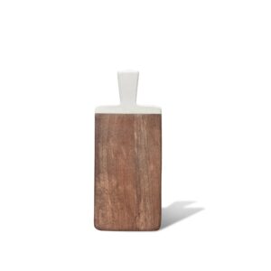 Montes Doggett Long Acacia Cutting Board with White Handle