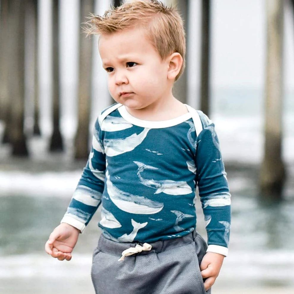 Milkbarn Tutu Elephant Bamboo Long Sleeve One Piece - Image 3
