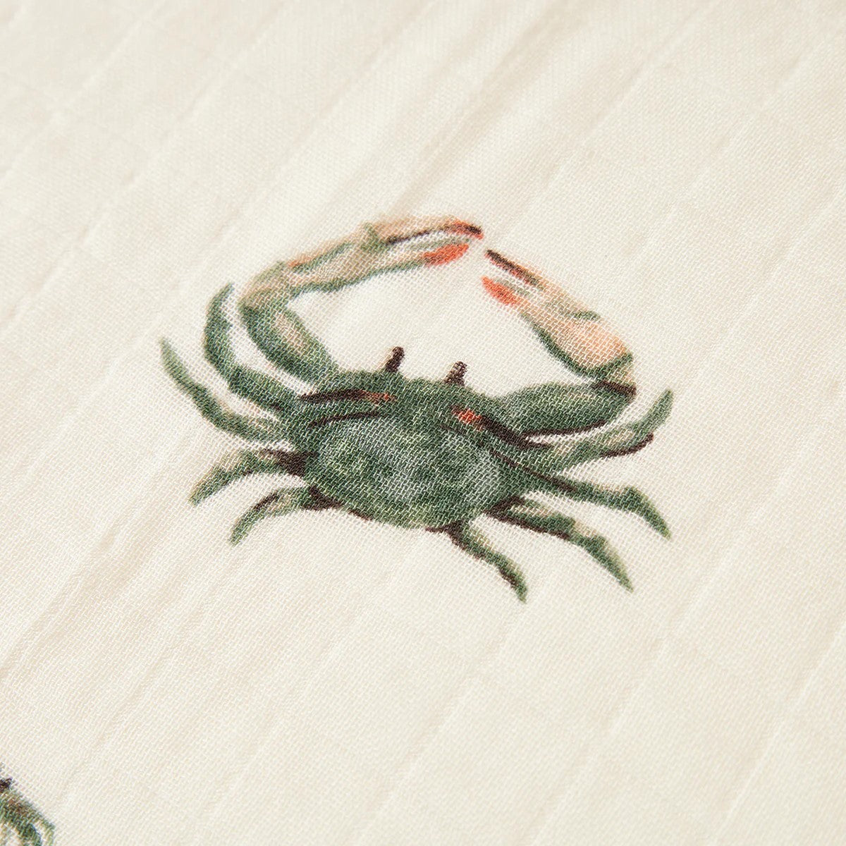 Milkbarn Coastal Crab Bamboo Muslin Burp Cloths Set - Image 2