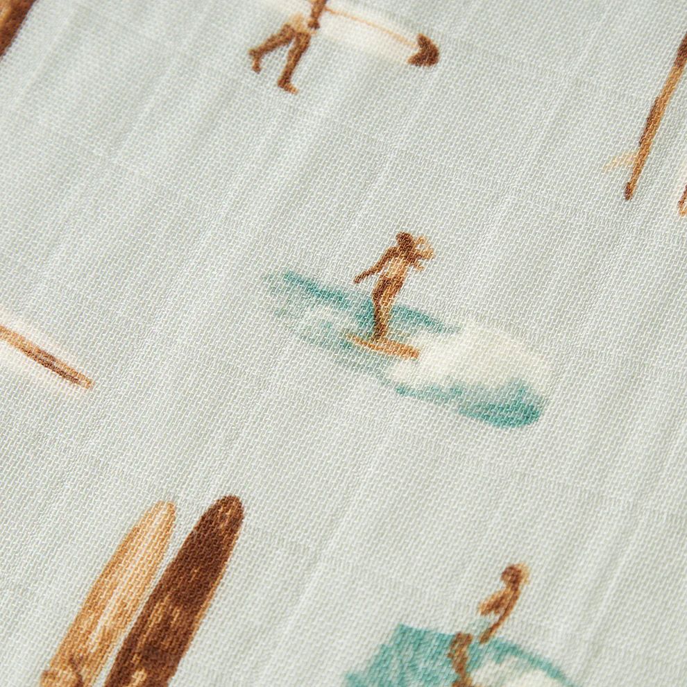 Milkbarn Vintage Surf Bamboo Muslin Burp Cloths Set - Image 2
