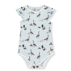 Milkbarn Goose Luxe Stretch Ruffle One Piece