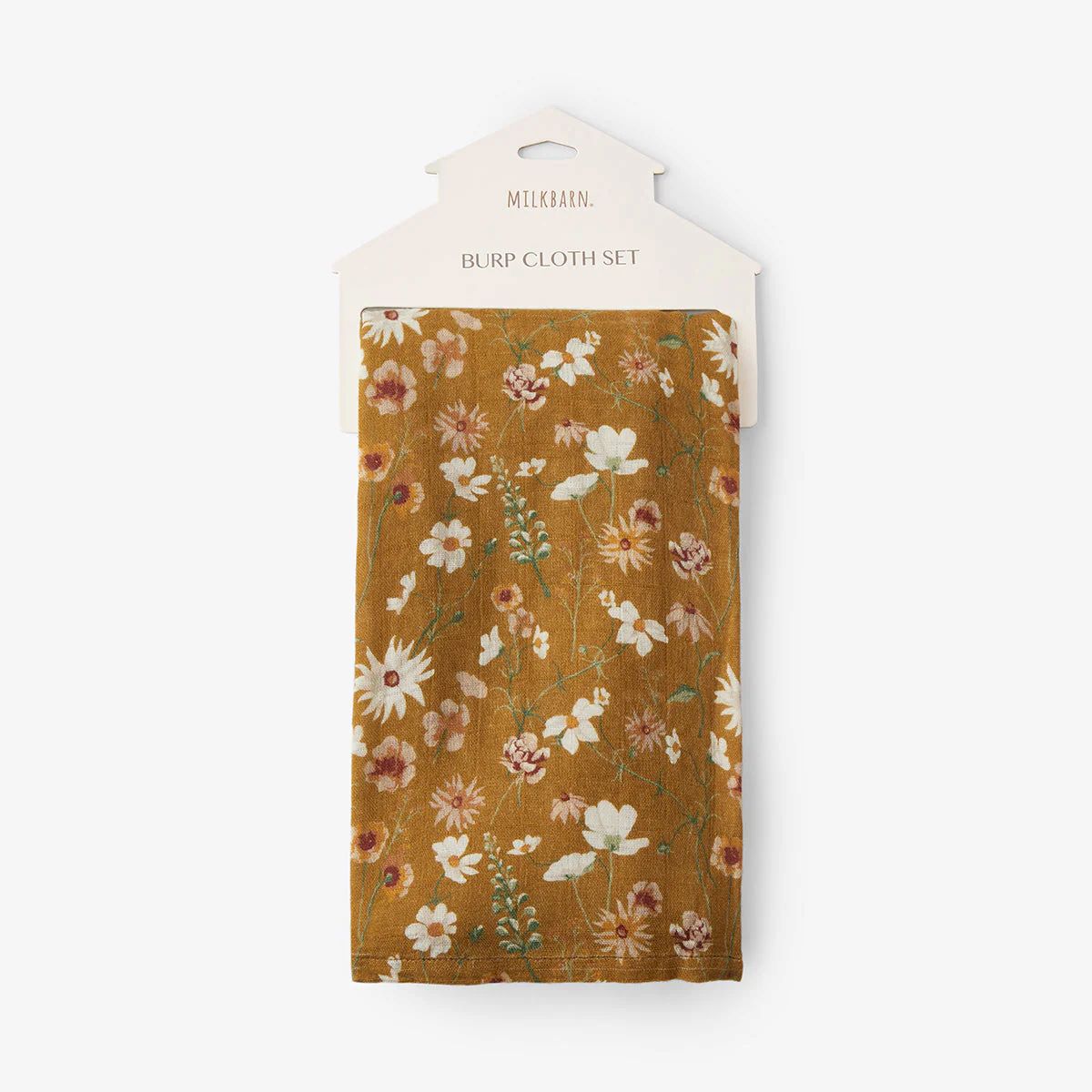 Milkbarn Wildflower Bamboo Muslin Burp Cloths Set - Image 3