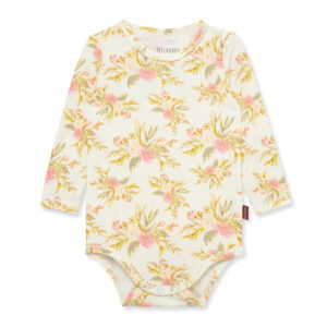 Milkbarn Vintage Floral Bamboo Stretch Long Sleeve One Piece