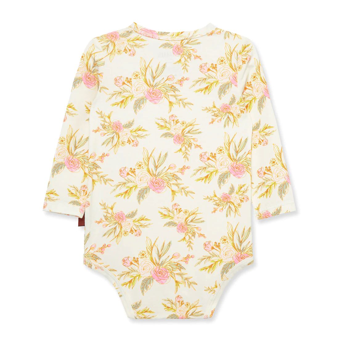 Milkbarn Vintage Floral Bamboo Stretch Long Sleeve One Piece - Image 2