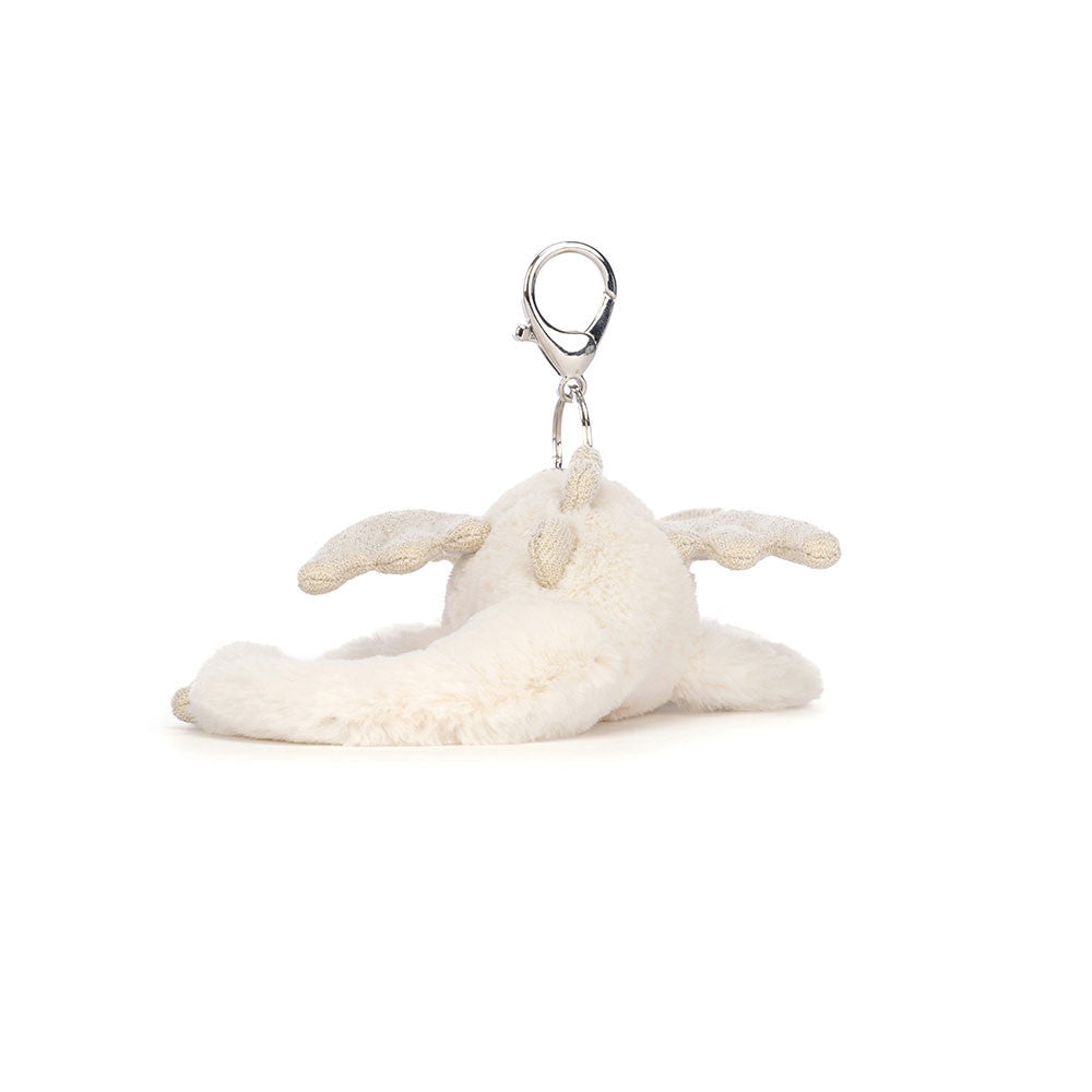 Jellyat Snow Dragon Bag Charm - Image 3