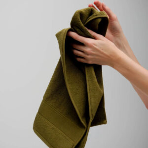 Typical Classic Stretch 2 Pack Hand Towel - Moss Green