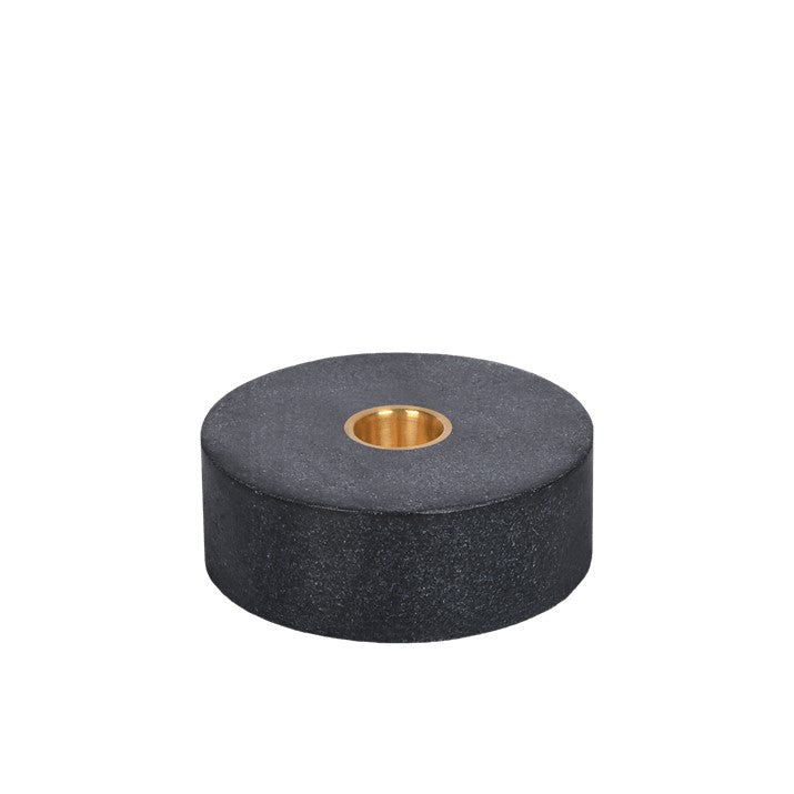 Uyuni Marble Round Taper Candle Holder - Image 2