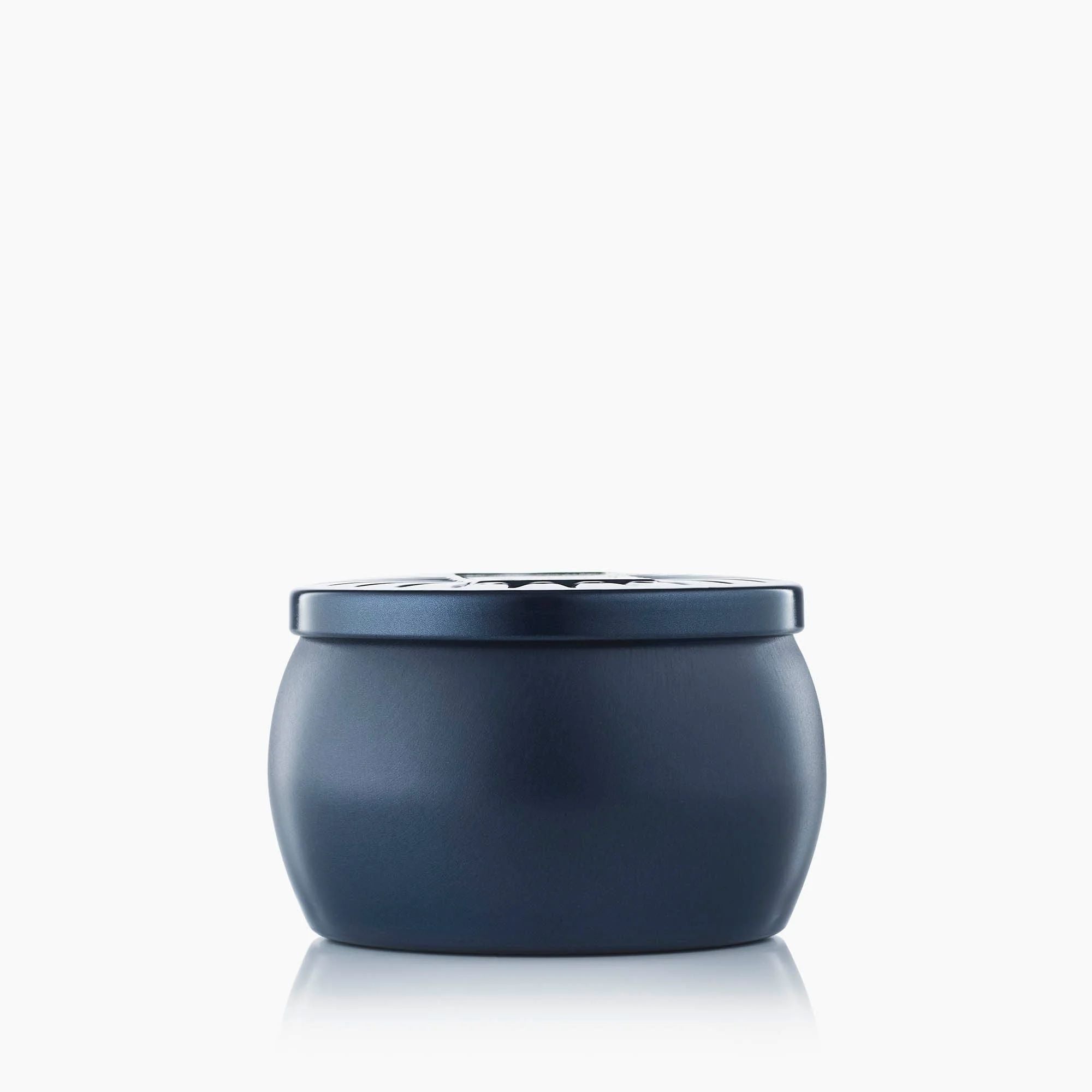 Voluspa Makassar Ebony & Peach Mini Tin Candle - Image 3
