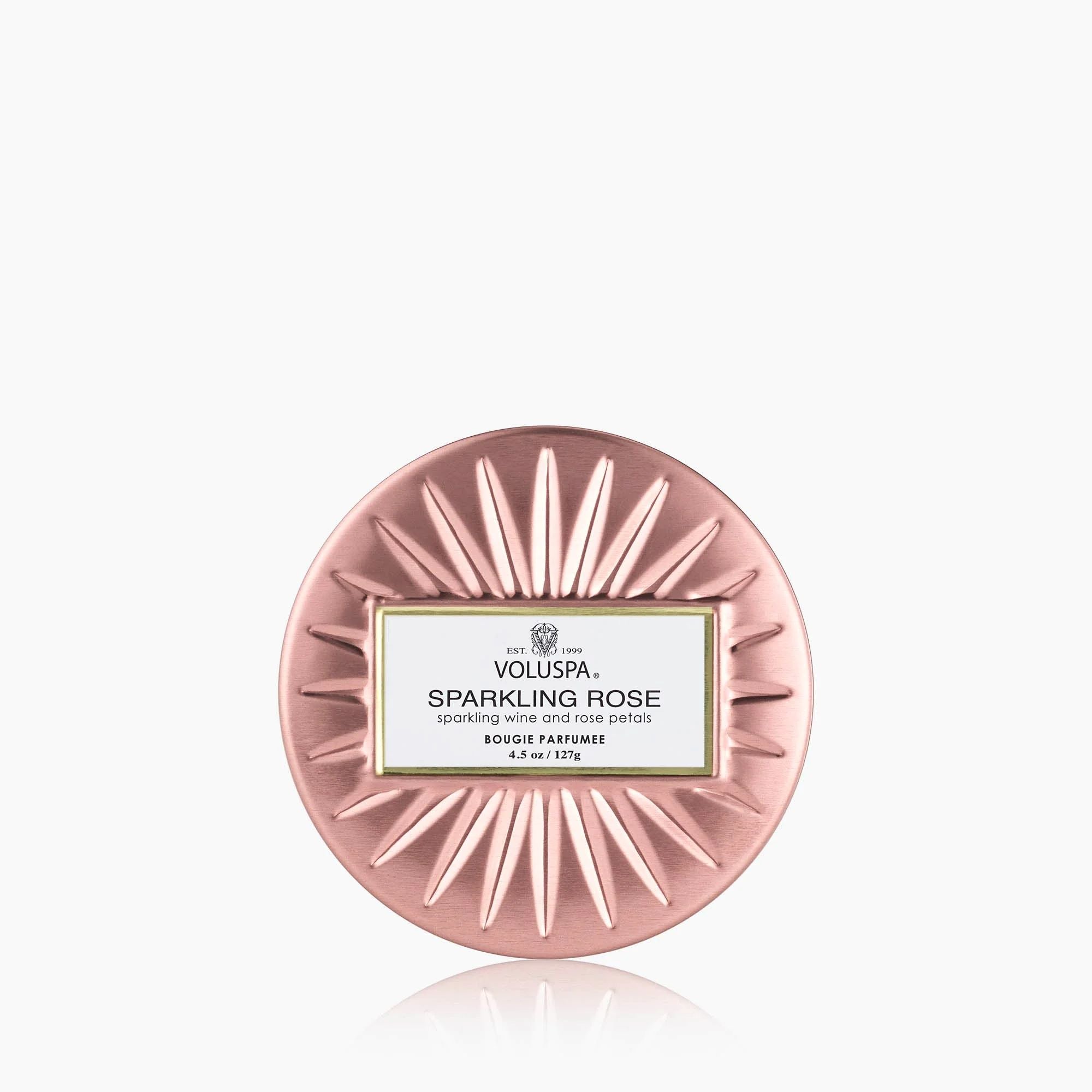 Voluspa Sparkling Rose Mini Tin Candle - Image 2