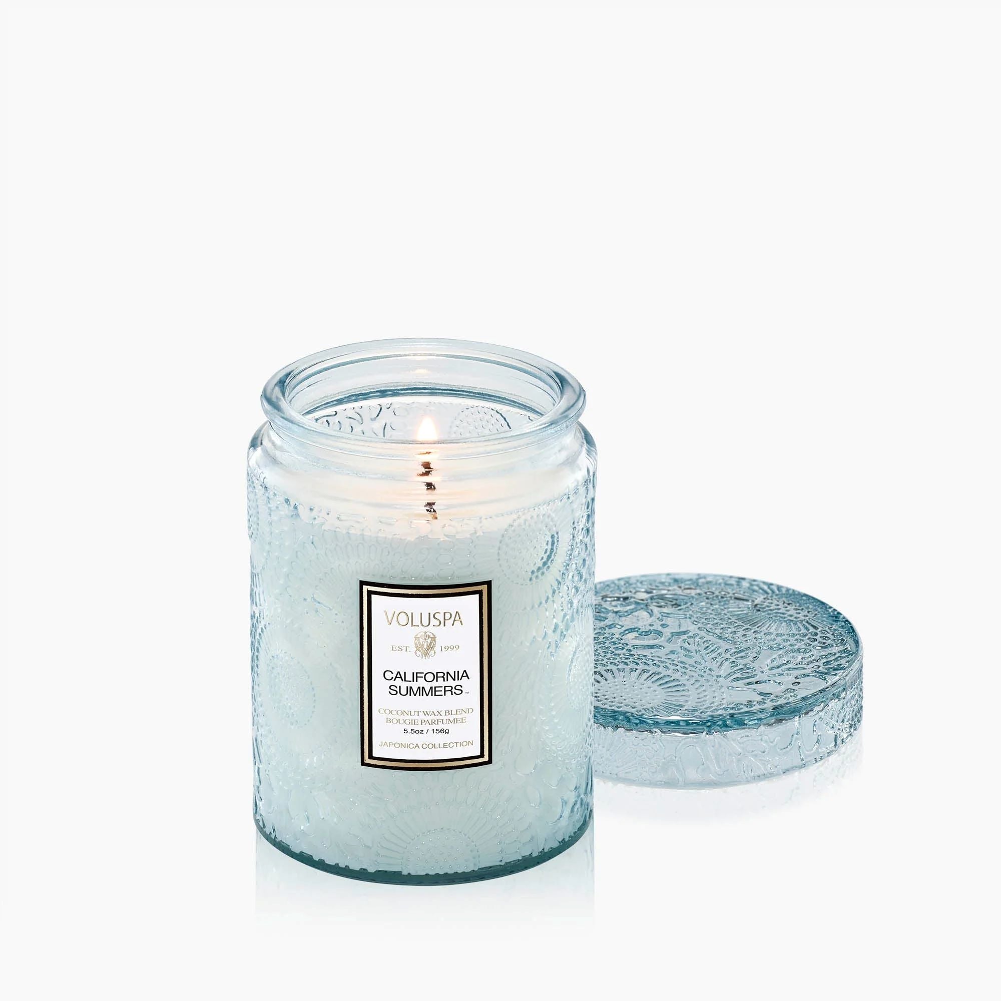 Voluspa California Summers Small Glass Jar Candle