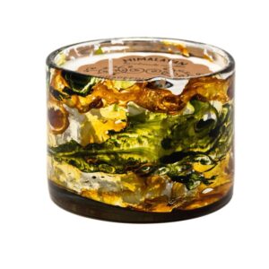 Grapefruit Pine Wind Yellow-Blown Glass Tumbler Candle