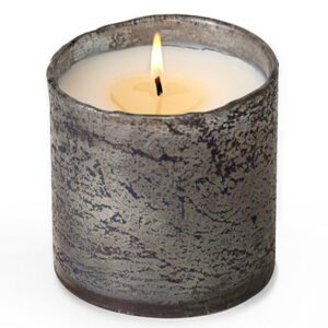 Wild Green Fig Smoky Grey Artisan Blown Glass Tumbler Candle
