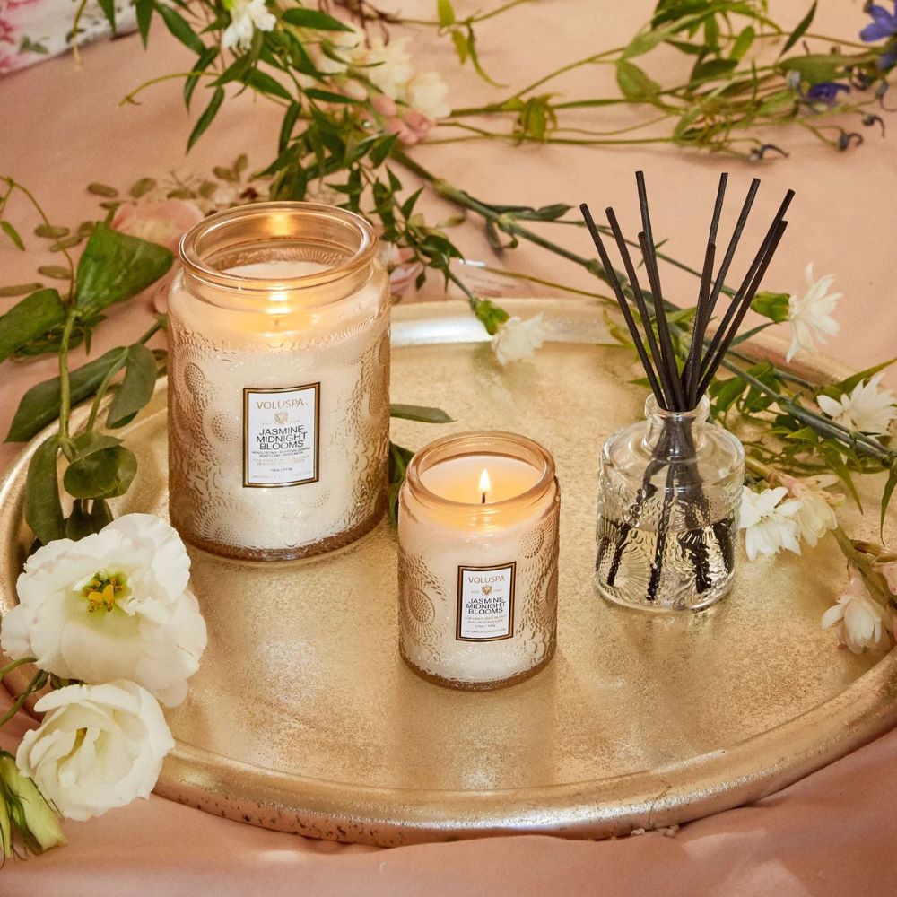 Voluspa Jasmine Midnight Blooms Reed Diffuser - Image 3